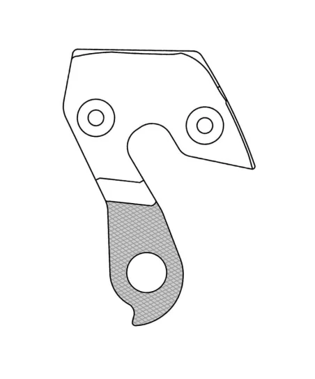 Marwi UNION GH-272 derailleur hanger for Bergamont bicycle models rear drawings
