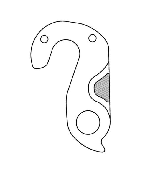 Marwi UNION GH-273 derailleur hanger for Bergamont bicycle models rear drawings