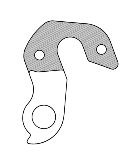Marwi UNION GH-275 derailleur hanger for Scott bicycle models drawings