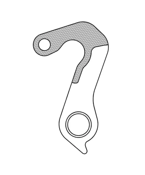 Marwi UNION GH-276 derailleur hanger for Scott bicycle models drawings