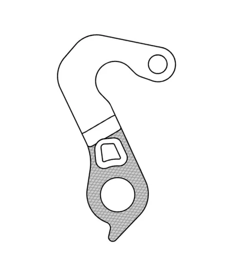 Marwi UNION GH-276 derailleur hanger for Scott bicycle models rear drawings