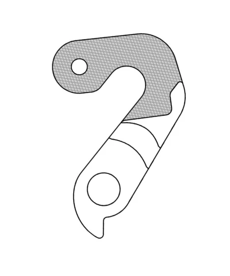 Marwi UNION GH-277 derailleur hanger for Scott bicycle models drawings