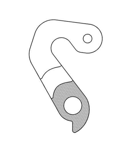 Marwi UNION GH-277 derailleur hanger for Scott bicycle models rear drawings