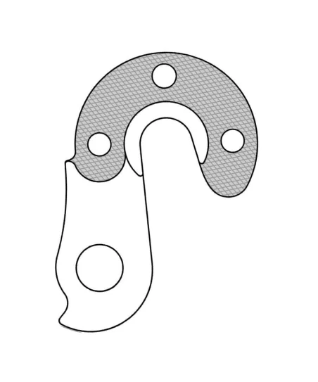 Marwi UNION GH-279 derailleur hanger for Fondriest, Stevens bicycle models drawings