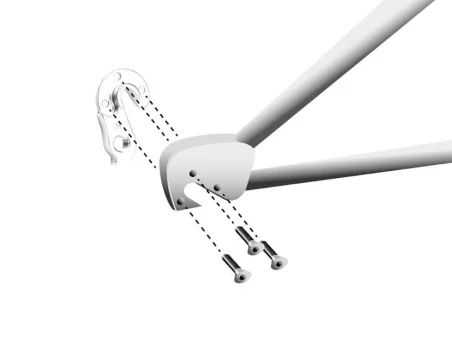 Marwi UNION GH-279 derailleur hanger for Fondriest, Stevens bicycle models assembly drawings