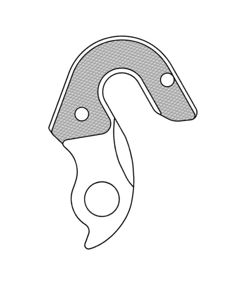 Marwi UNION GH-280 derailleur hanger for Stevens bicycle models drawings