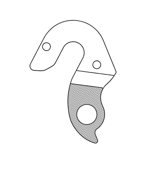 Marwi UNION GH-280 derailleur hanger for Stevens bicycle models rear drawings