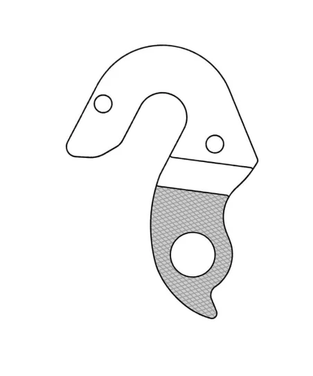 Marwi UNION GH-280 derailleur hanger for Stevens bicycle models rear drawings