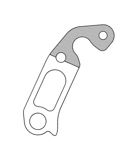Marwi UNION GH-281 derailleur hanger for Scott bicycle models drawings