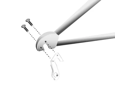 Marwi UNION GH-283 derailleur hanger for GT bicycle models assembly drawings