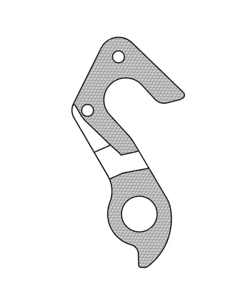 Marwi UNION GH-284 derailleur hanger for GT bicycle models rear drawings