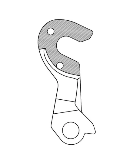 Marwi UNION GH-287 derailleur hanger for Cube bicycle models drawings