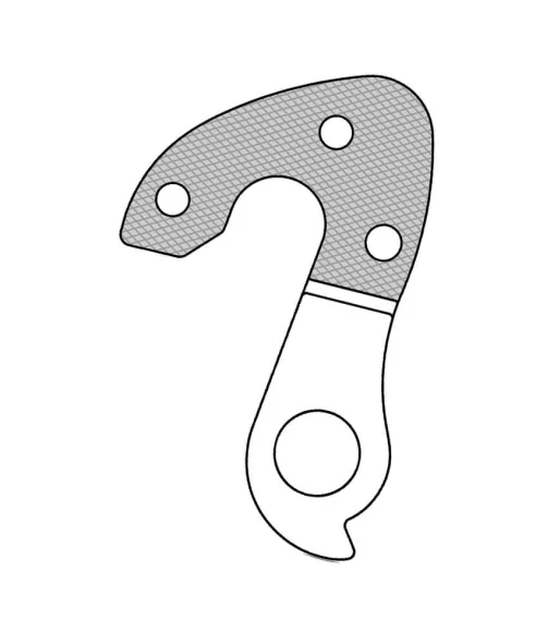 Marwi UNION GH-289 derailleur hanger for Focus bicycle models drawings