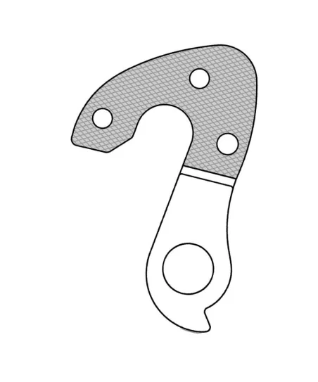Marwi UNION GH-289 derailleur hanger for Focus bicycle models drawings