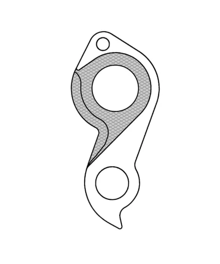 Marwi UNION GH-291 derailleur hanger for Focus bicycle models drawings