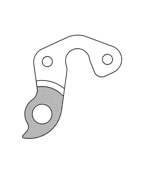 Marwi UNION GH-292 derailleur hanger for Scott bicycle models rear drawings