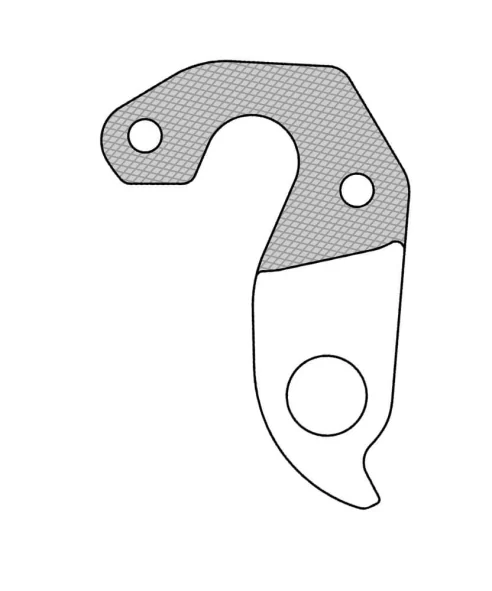 Marwi UNION GH-293 derailleur hanger for Specialized bicycle models drawings