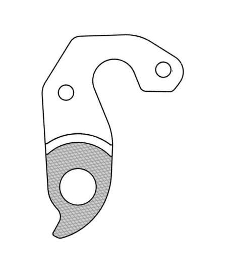 Marwi UNION GH-293 derailleur hanger for Specialized bicycle models rear drawings