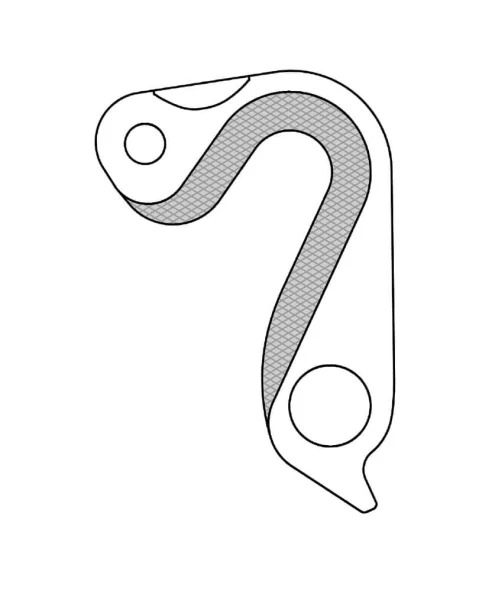 Marwi UNION GH-294 derailleur hanger for Specialized bicycle models drawings