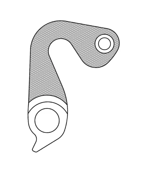 Marwi UNION GH-294 derailleur hanger for Specialized bicycle models rear drawings