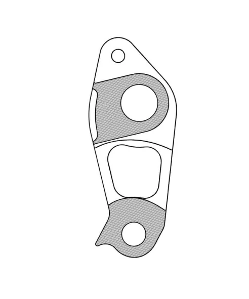 Marwi UNION GH-295 derailleur hanger for Specialized bicycle models drawings