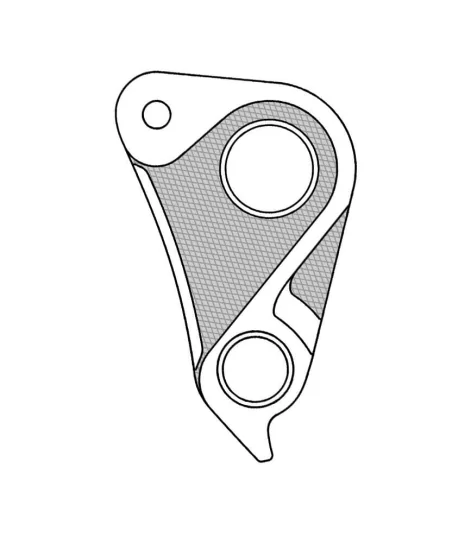 Marwi UNION GH-296 derailleur hanger for Specialized bicycle models drawings