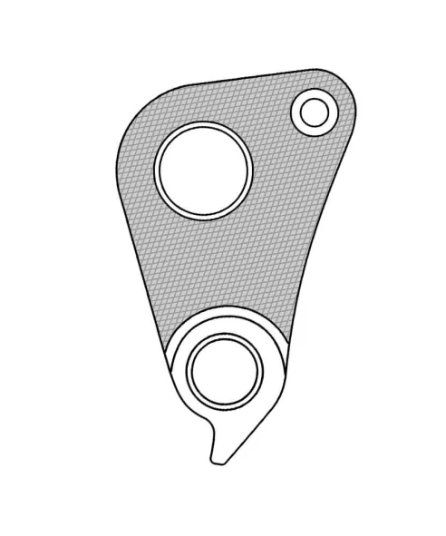 Marwi UNION GH-296 derailleur hanger for Specialized bicycle models rear drawings