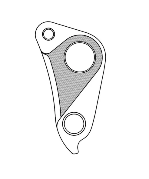 Marwi UNION GH-297 derailleur hanger for Specialized bicycle models drawings