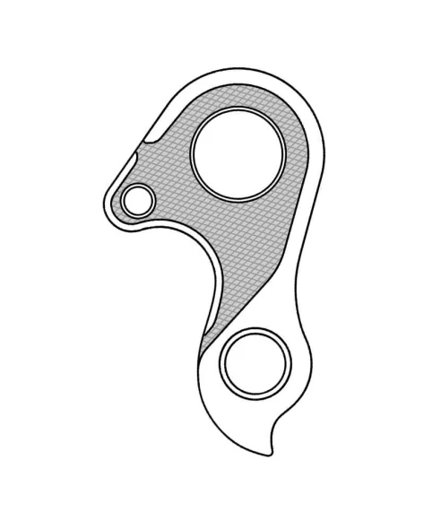 Marwi UNION GH-299 derailleur hanger for Haibike bicycle models drawings