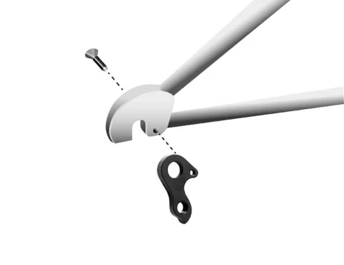 Marwi UNION GH-299 derailleur hanger for Haibike bicycle models assembly drawings