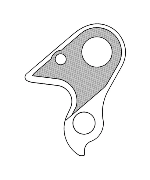 Marwi UNION GH-300 derailleur hanger for Haibike bicycle models drawings