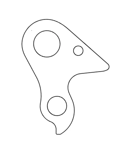 Marwi UNION GH-300 derailleur hanger for Haibike bicycle models rear drawings