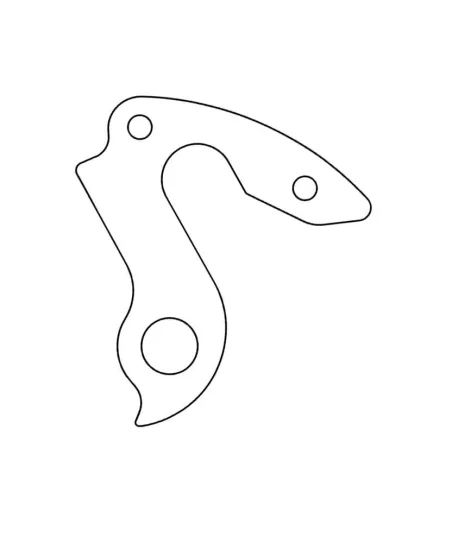 Marwi UNION GH-301 derailleur hanger for Bottecchia, Haibike, Hercules, Sinus, Staiger, Vitus, Winora bicycle models rear drawings