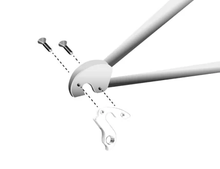 Marwi UNION GH-301 derailleur hanger for Bottecchia, Haibike, Hercules, Sinus, Staiger, Vitus, Winora bicycle models assembly drawings