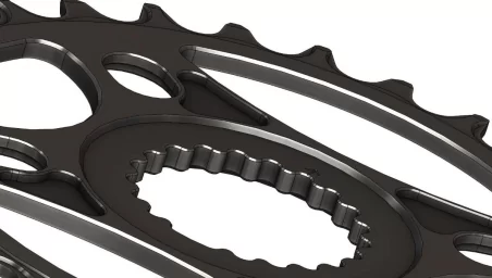 Pilo C58 Chainring Narrow Wide 30T for Shimano direct. Hyperglide+ Compatible