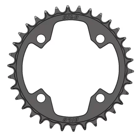 Pilo C78 96BCD symmetrical Chainring Narrow Wide 34T Hyperglide+ Compatible