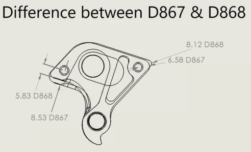 Derailleur hanger for Mondraker | D867, D868