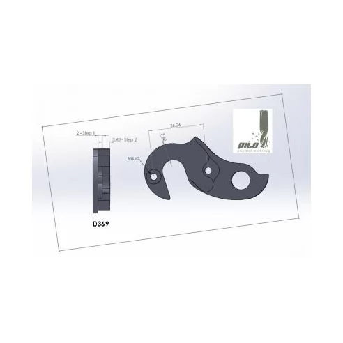 D369 derailleur hanger for Colnago Ace, Arte, CLX 2.0 CX-1 bikes 2011 2010 2009 2008 2007 2006