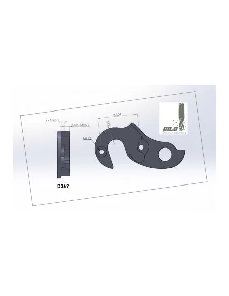 D369 derailleur hanger for Colnago Ace, Arte, CLX 2.0 CX-1 bikes 2011 2010 2009 2008 2007 2006