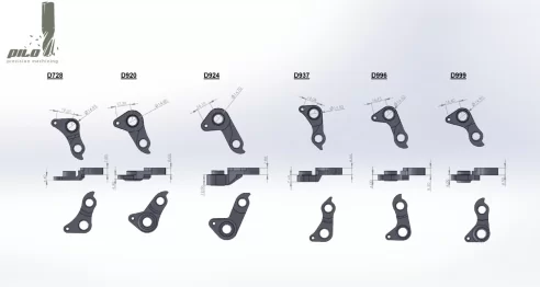 D924 Derailleur hanger for Bergamont Contrail Revox E-Helix E-Contrail E-Line Trailster vs D728 D920 D937 D996 D999 