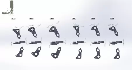 Pilo D937 Derailleur hanger for Vitus ZX1