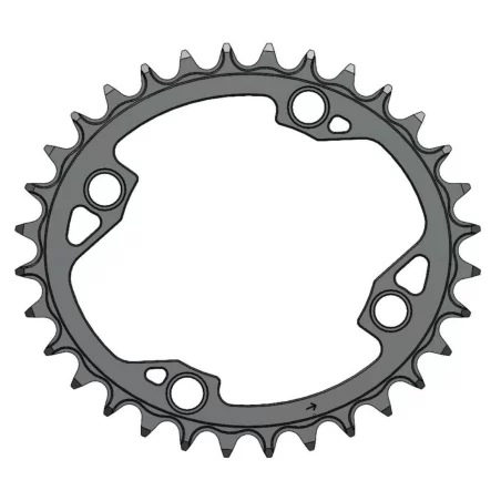 Pilo C85 32T Narrow wide Elliptic Chainring for 96BCD