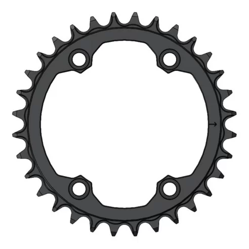 Pilo C88 32T Narrow wide Chainring for 96BCD Asymmetric 12 Speed