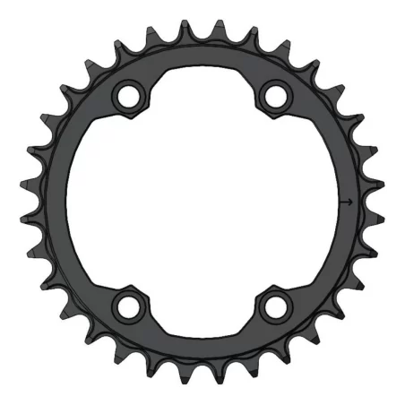 Pilo C88 32T Narrow wide Chainring for 96BCD Asymmetric 12 Speed
