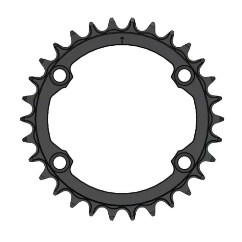 Pilo C89 30T Narrow wide Chainring for 96BCD Asymmetric 12 Speed