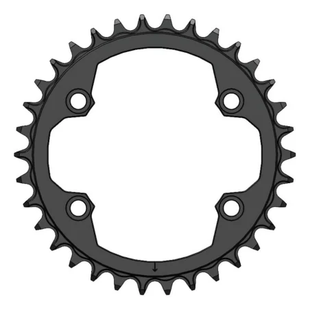Pilo C90 34T Narrow wide Chainring for 96BCD Asymmetric 12 Speed
