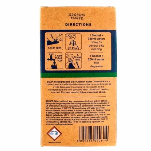 Super Concentrate SQUIRT Bike Cleaner 20 ml Pack of 10