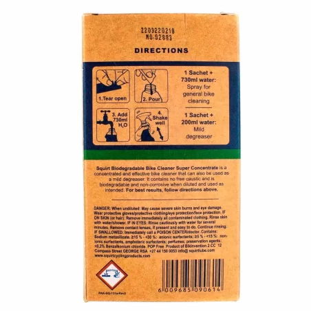 Super Concentrate SQUIRT Bike Cleaner 20 ml Pack of 10