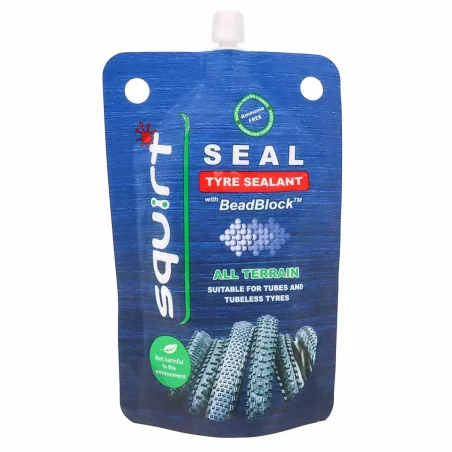 SQUIRT Seal Tyre Sealant With BEADBLOCK EASYFILL POUCH 120ml