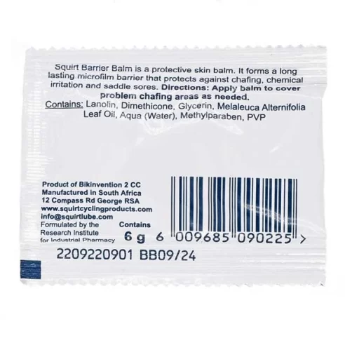 SQUIRT Cycling Products Barrier Balm 6 gr Sachet 